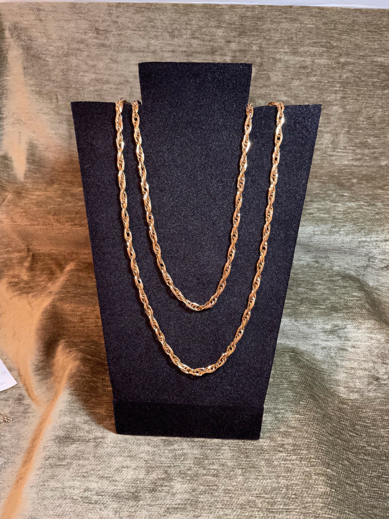 Monet Heavy Weight Gold Tone Chain Long 