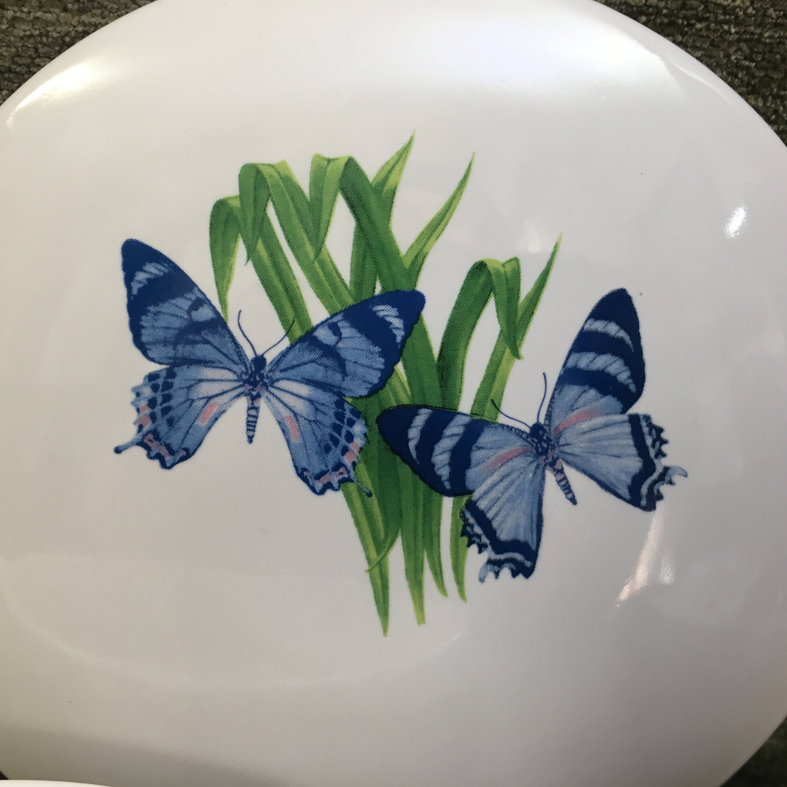 FTD Porcelain Butterfly Box Blue Butterfly Box Ceramic Etsy