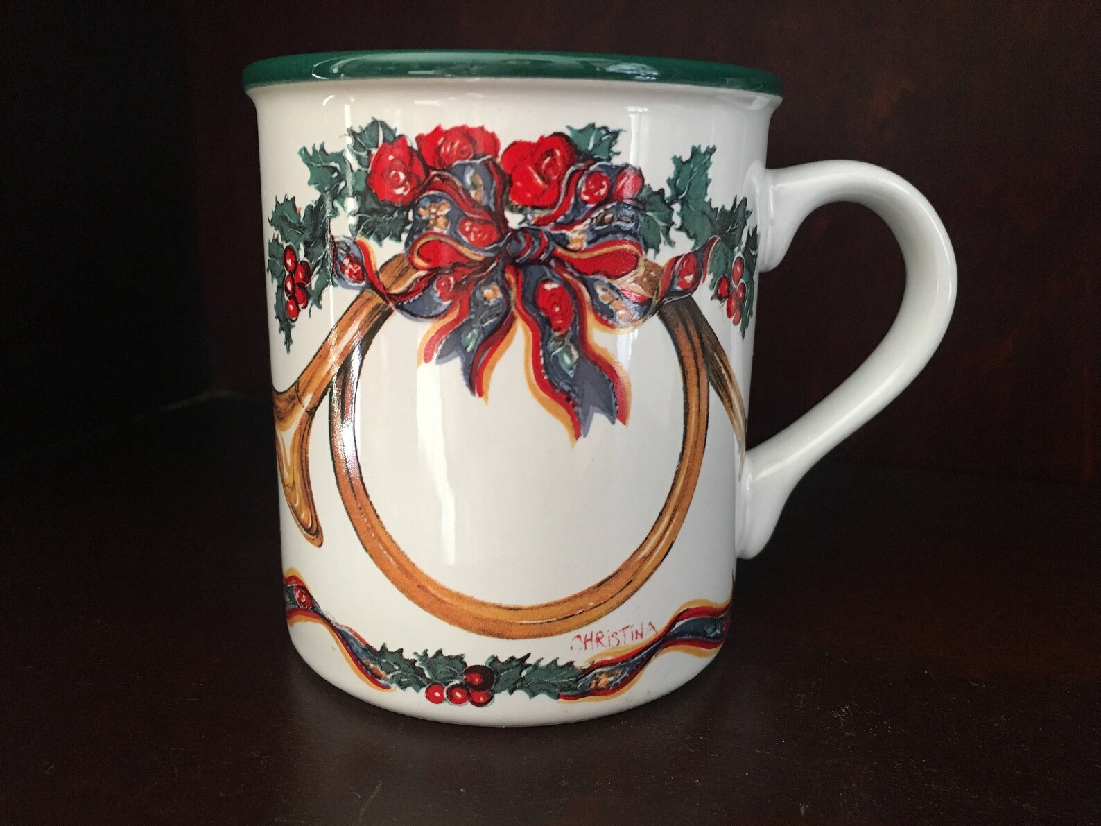 Potpourri Press Christmas Holiday Mug Triumphant 1991 Etsy