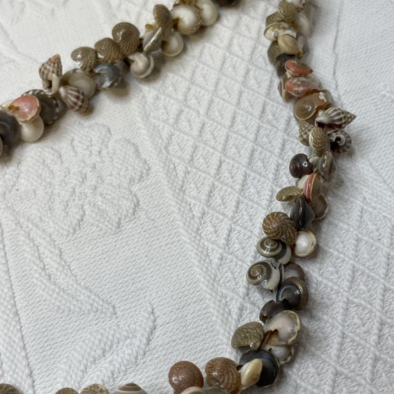 Vintage 1960s Seashell Necklace: Tiny Shell Tropi… - image 6