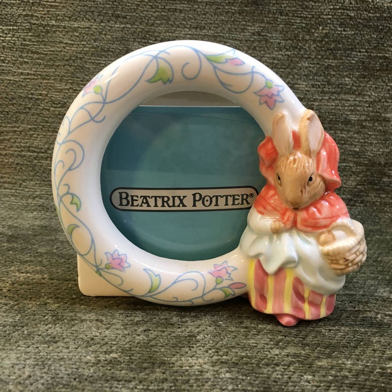 Schmid Beatrix Potter Collectible Ceramic Frame Mrs Rabbit Image 0
