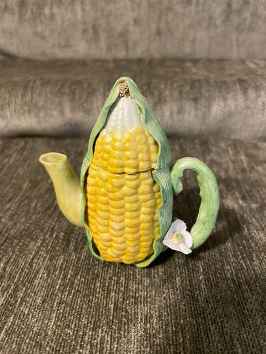 Vintage Mini Corn Teapot, Miniature Ceramic Ear of Corn Teapot, Tiny ...