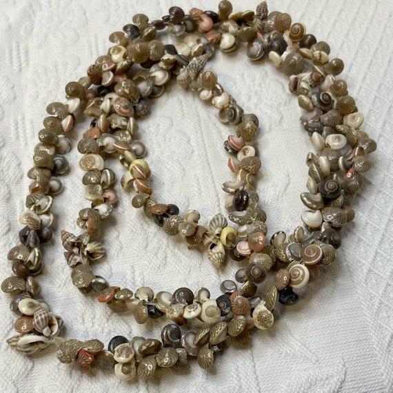 Vintage 1960s Seashell Necklace: Tiny Shell Tropi… - image 2