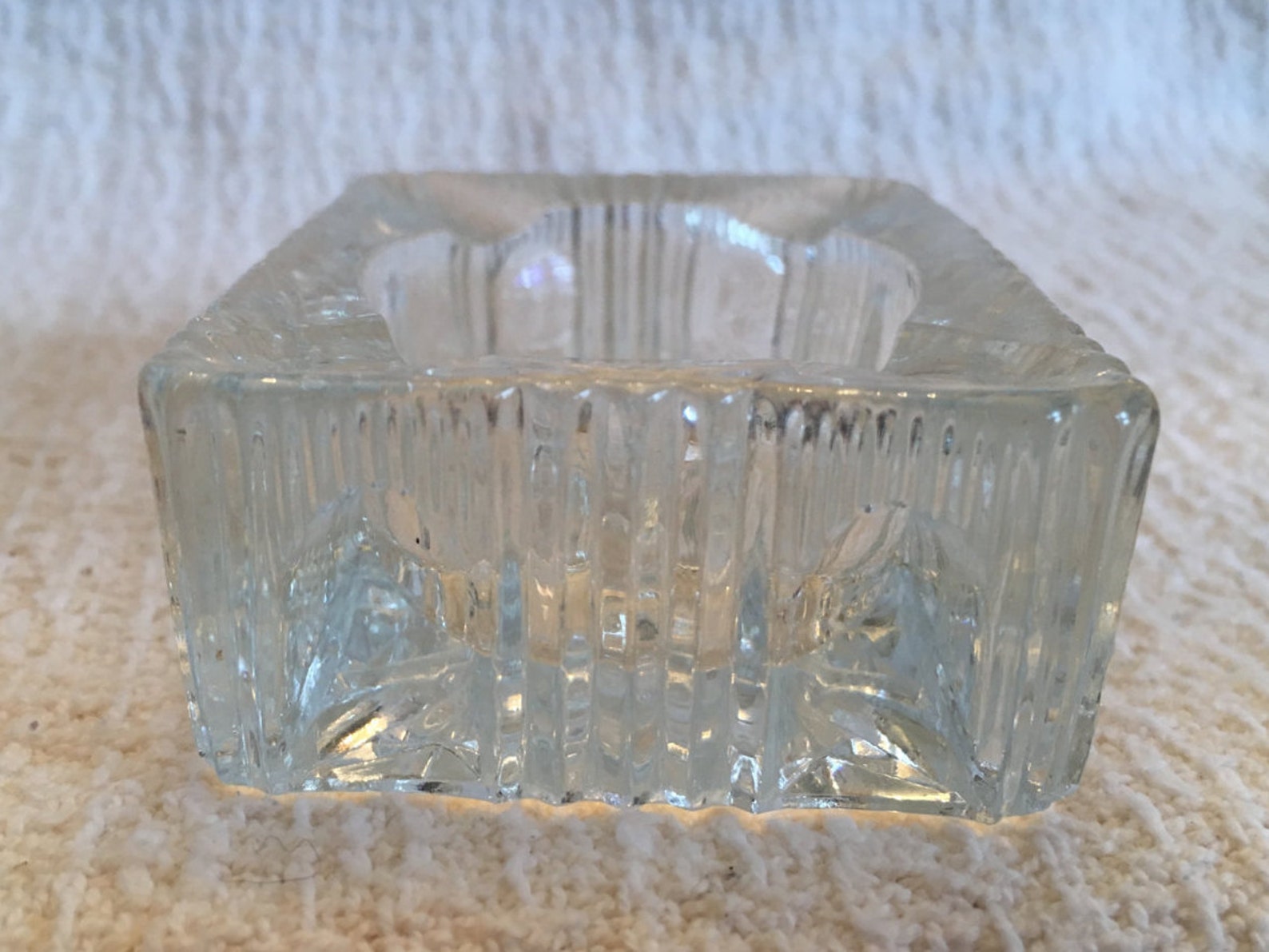 Cut Glass Ashtray Crystal Ashtray Rectangular Glass Ashtray Etsy 日本