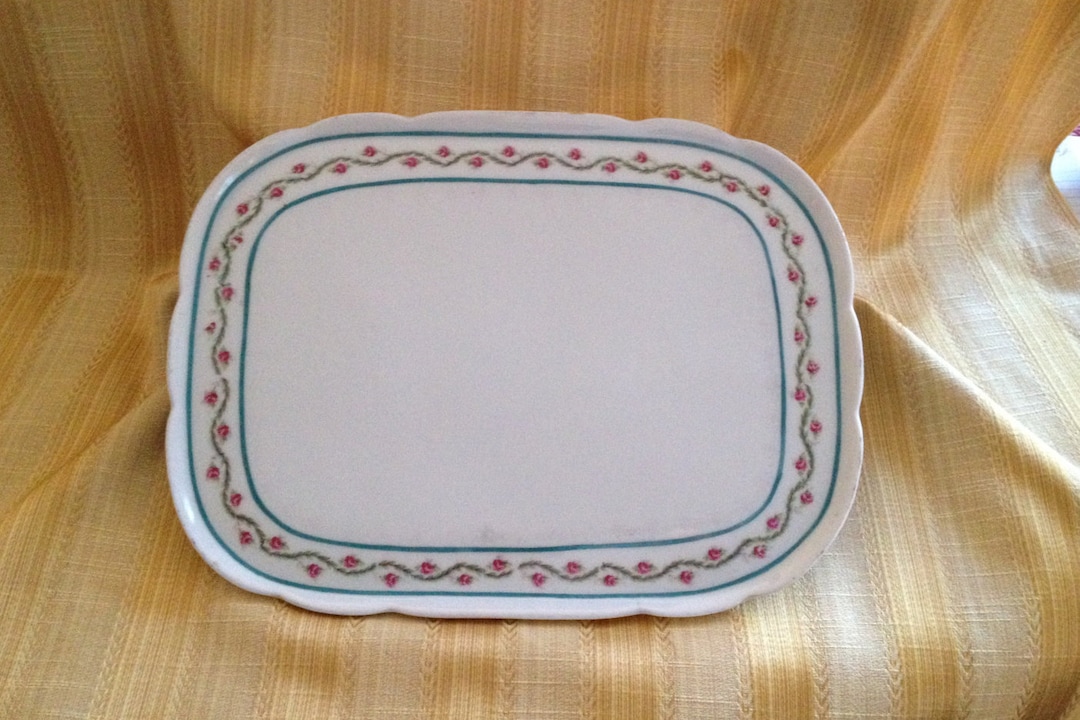 Porcelain Vanity Tray, Porcelain Jewelry Tray, Porcelain Trinket Tray