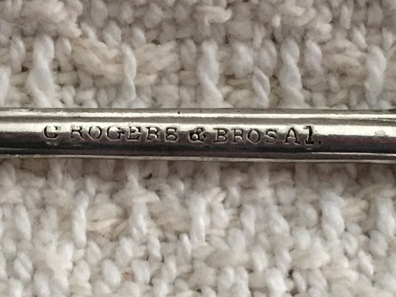 1890s Belmont Pattern International Silver Silverplate Small Dessert Spoon, Rogers /& Bros A1 Silverplate Belmont Demitasse Spoon