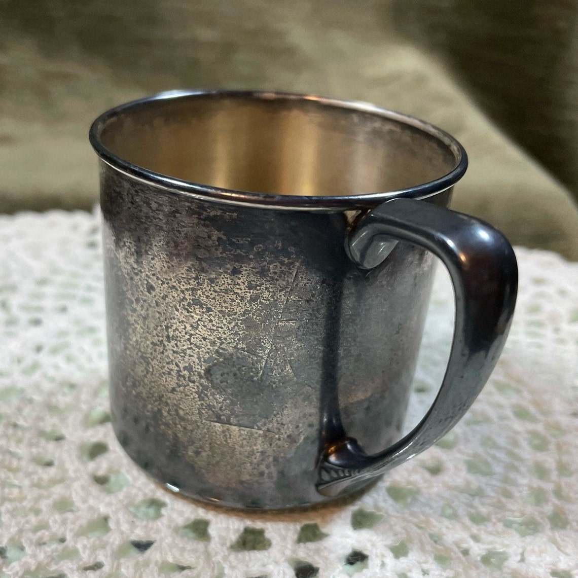 Silver Plated Oneida Baby Cup Mug Vintage Silver Childs Mug Etsy