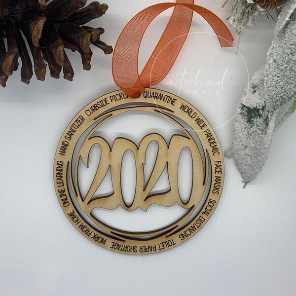 2020  Keepsake * Christmas Ornament - "Remember 2020 Ornament"
