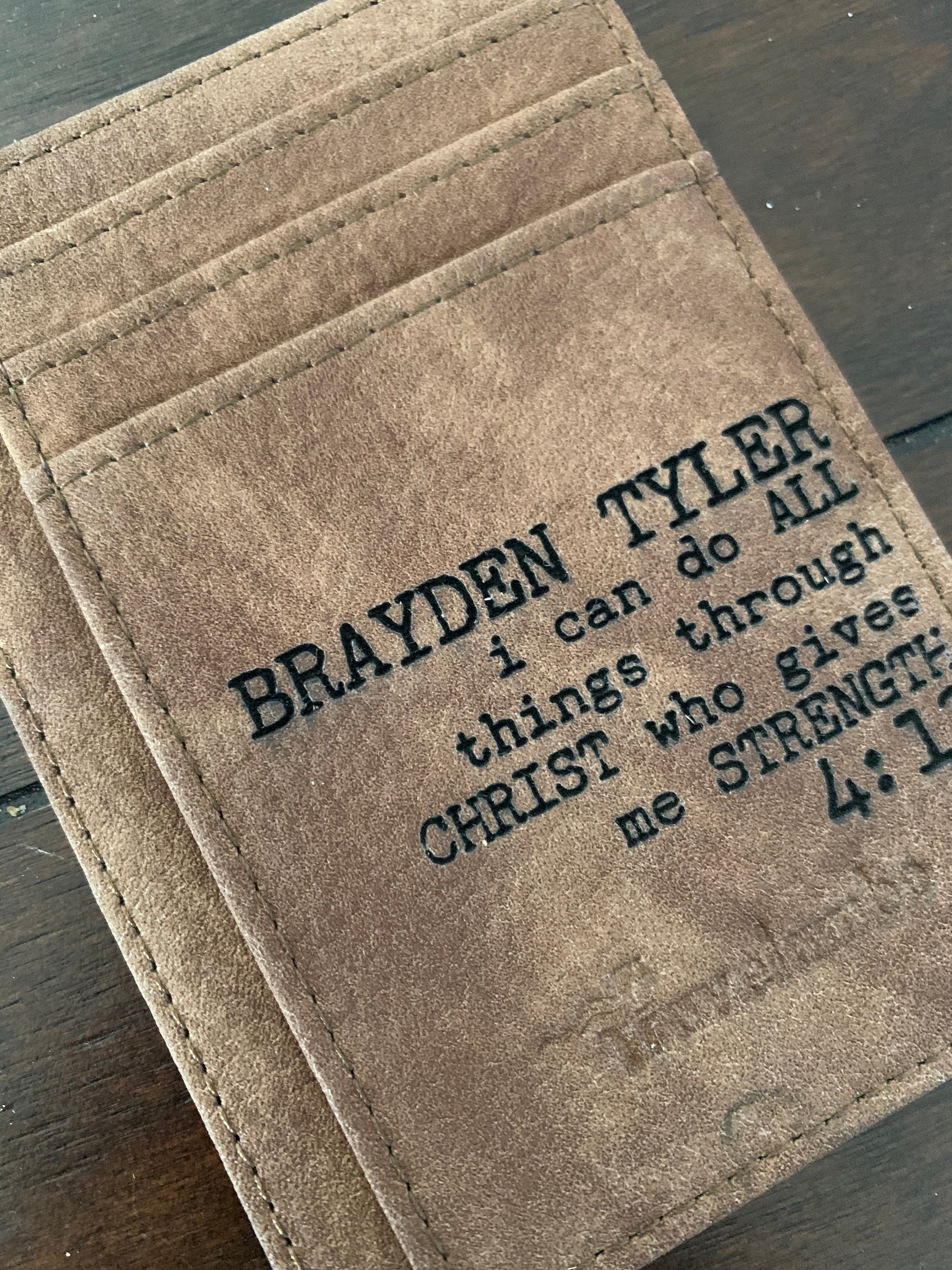 Custom Card And Cash Holder Wallet