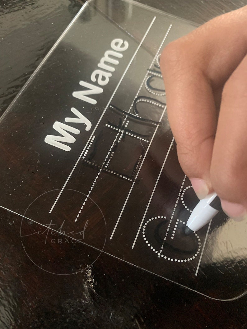 Trace Boards | Acrylic Trace-boards | Practice Handwriting Tracing boards