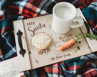 Personalized Engraved Santa's Cookie Tray | Personalized Christmas | Christmas Keepsake
