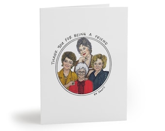 Thank You For Being A Friend - Golden Girls Thank You Cards  (8, 16, 24 pcs)