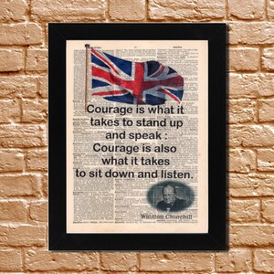 Winston Churchill Cite Mes Gouts Sont Simples Antiques Etsy France