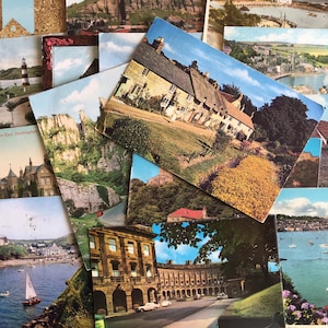 20 starych pocztówek Wielka Brytania, kolor, kolekcjonowanie, efemerydy, dzienniki śmieciowe, scrapbooking, projekty rzemieślnicze, wysłane/niewysłane Anglia/Szkocja
