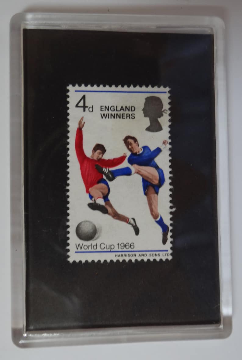 World Cup 1966 British Postage Stamp Fridge England Winners