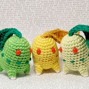 Chibi Cute toys - Crochet Amigurumi Plush - Grass type