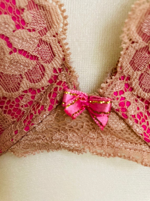 Y2k vintage VICTORIA'S SECRET hot pink lace Dream… - image 2