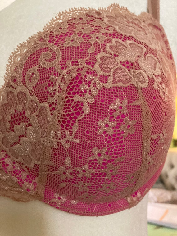 Y2k vintage VICTORIA'S SECRET hot pink lace Dream… - image 3