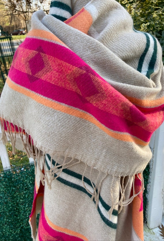 Native American south western  style shawl scarf - image 1