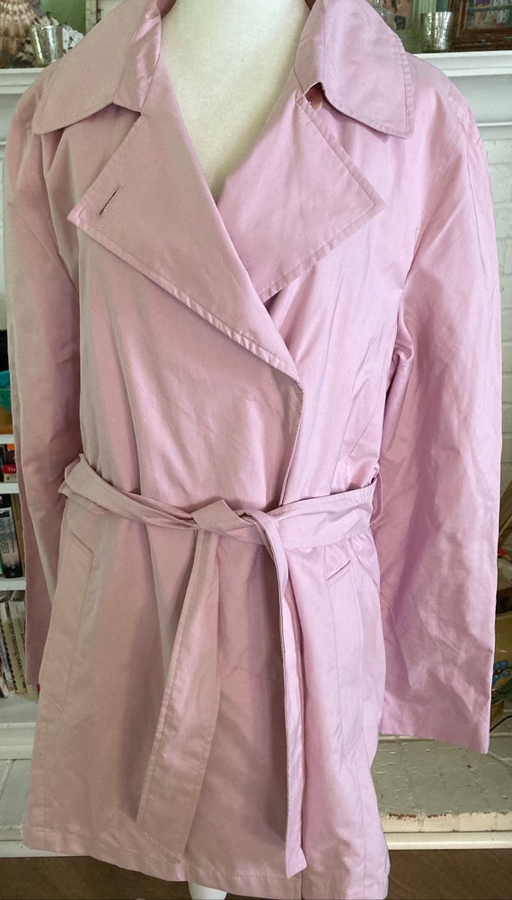 Gorgeous Vintage BLUSH Pink y2k LONDON FOG Trench 