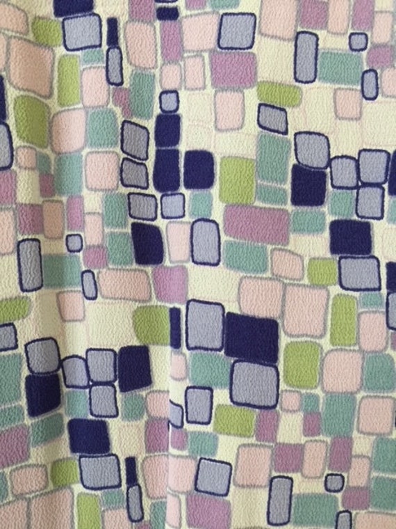 SAKS 5th Ave MOD style Color block blouse sz 12 - image 2