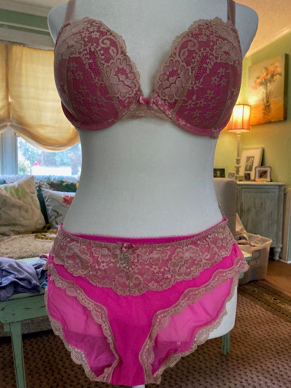 Y2k vintage VICTORIA'S SECRET hot pink lace Dream… - image 9