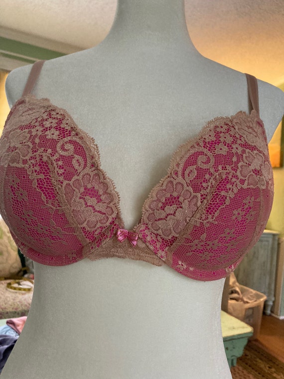 Y2k vintage VICTORIA'S SECRET hot pink lace Dream… - image 1