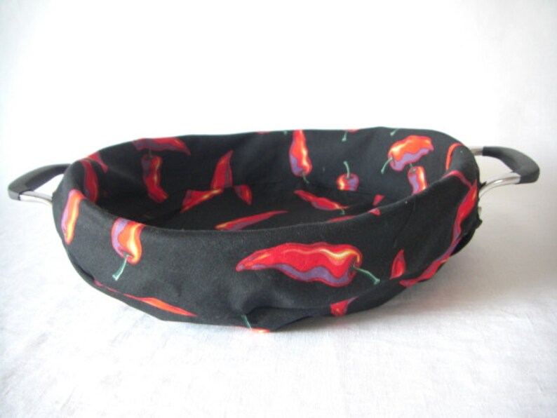 Our Pan Covers protect from scratches and muffle sound. Great Patterns! Elegant, practical design! bild 2