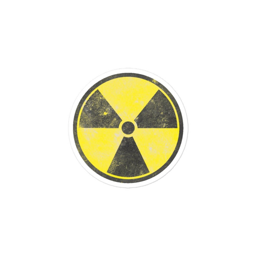 Radiation Warning Trefoil Sticker by Enemy Empire Art Studio Etsy