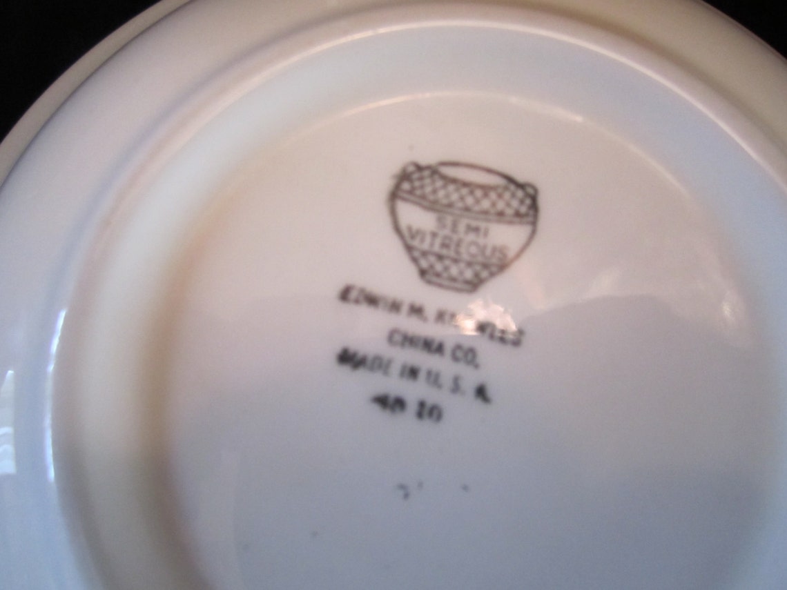 Edwin M. Knowles China Company Serving Bowl Semi Vitreous Etsy