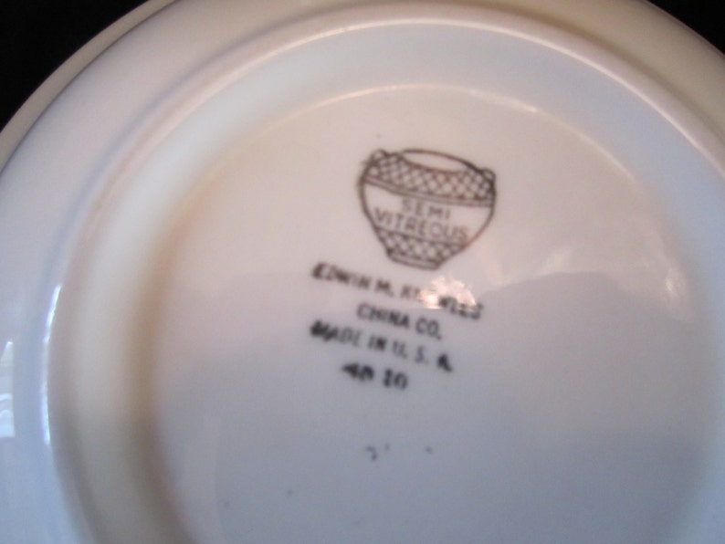 Edwin M Knowles China Company Serving Bowl Semi Vitreous Edwin M Knowles China Company Serving Bowl Semi Vitreous