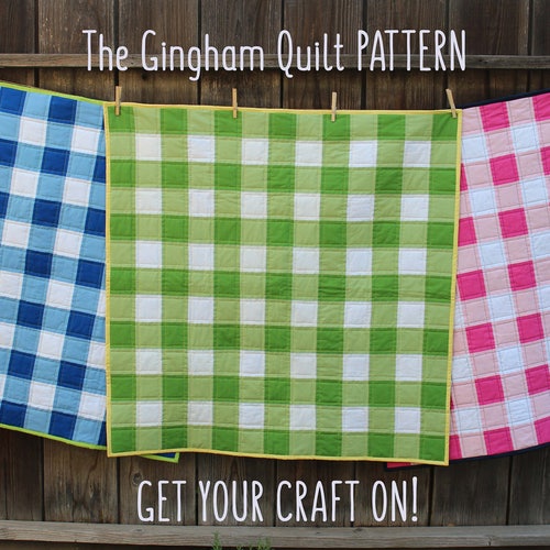 Gingham Quilt Pattern Etsy
