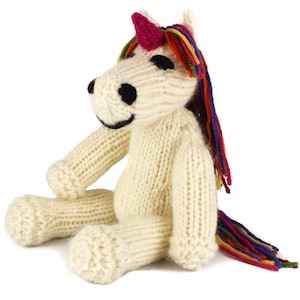 KNITTING PATTERN: Ulysses Unicorn Toy - UK Terms -  Rainbow Unicorn or Pony Knitting Pattern  - Instant pdf Download
