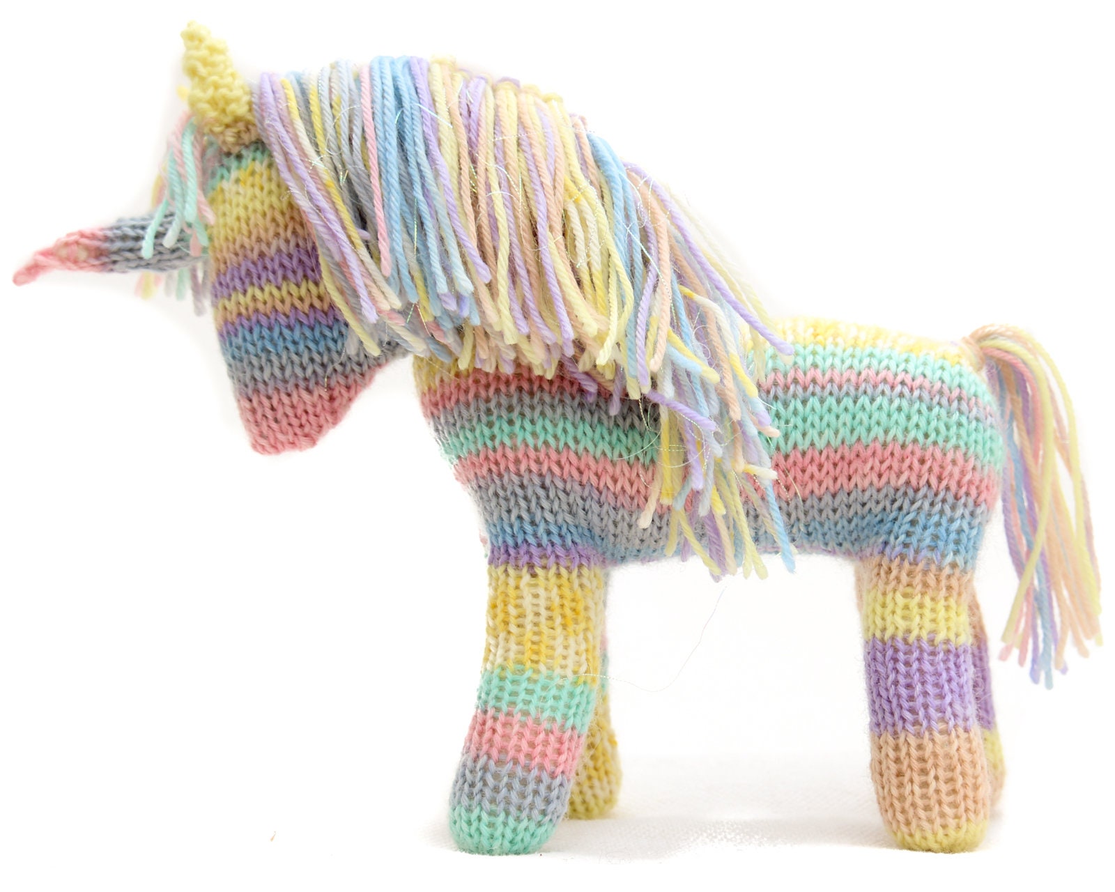 Unicorn Knitting Pattern US Knitting terms Steiner Waldorf Etsy