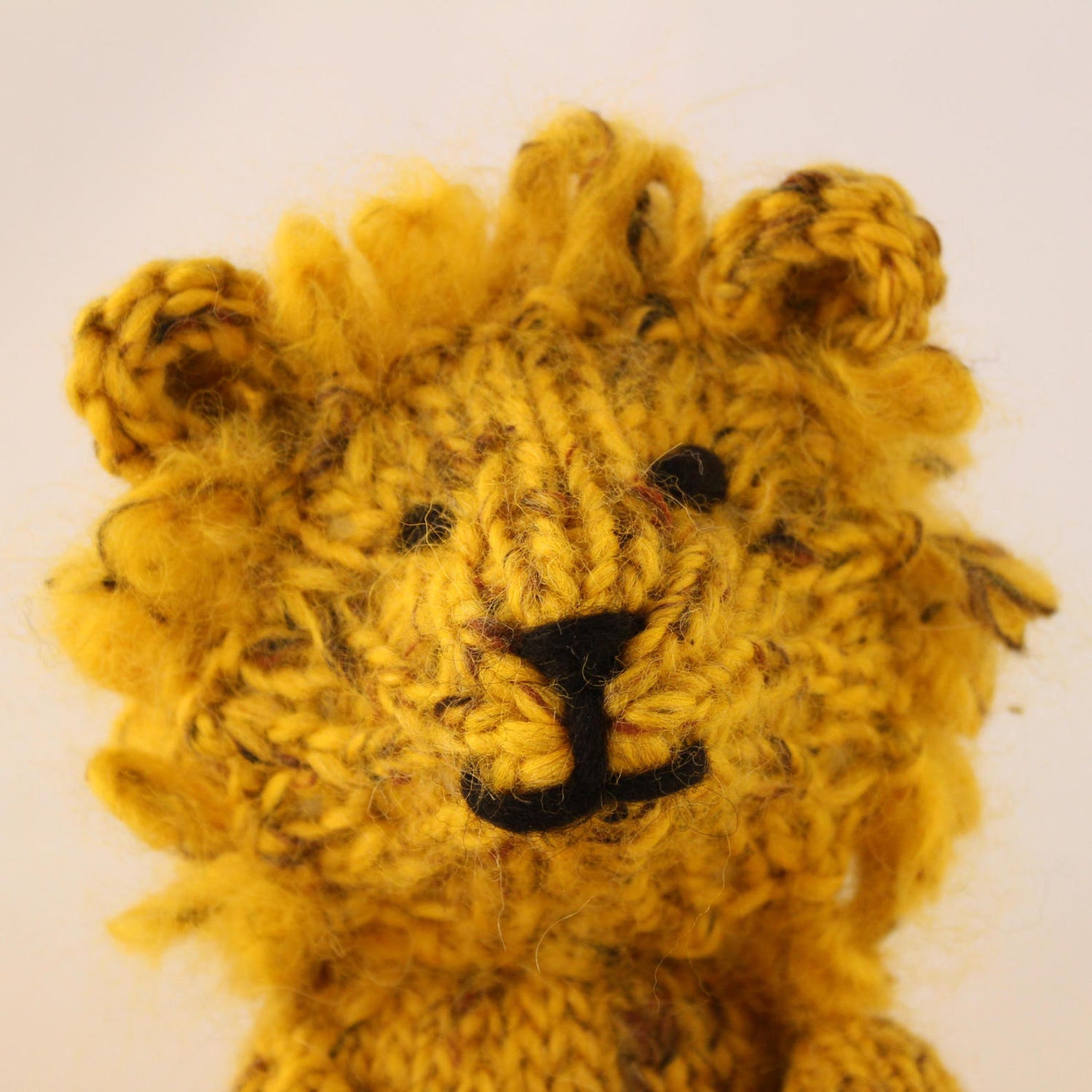 Knitting Pattern (UK) for Leonard Lion - a Gorgeous Knitted Lion ...