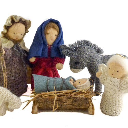 Christmas Knitting Pattern Nativity Characters. Joseph Etsy UK