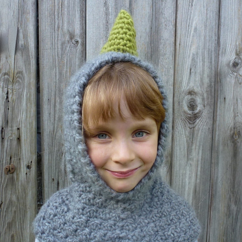 Crochet Pattern US Dinosaur Hood. Sizes baby, children, adult. Chunky yarn. Quick Easy. Helpful detailed pattern. INSTANT DOWNLOAD image 2
