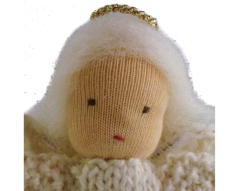 Christmas Knitting Pattern Nativity Characters. Joseph, Mary, Baby