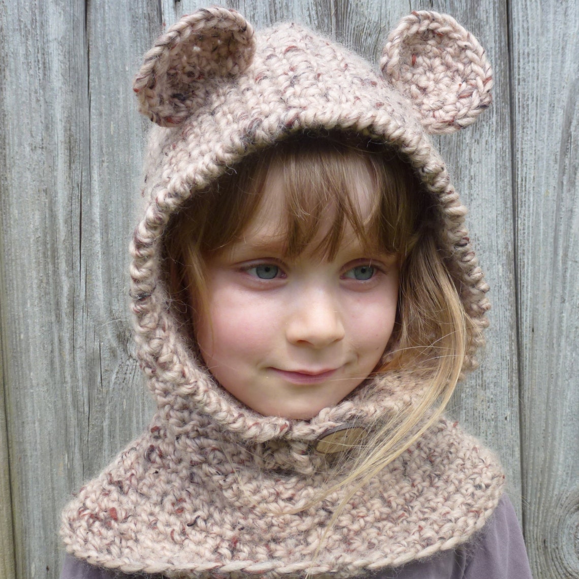 Crochet Pattern US Bear Hood. Sizes Baby Children Adult. Etsy