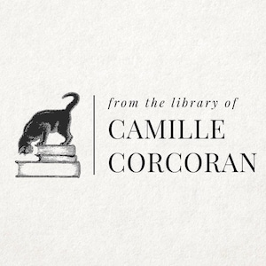 Custom Personalized Cat Book stamp, Book Lover Gift, Custom From the Library of Ex Libris bookplate Custom Self-Inking Stamp Gift for reader
