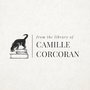 Custom Personalized Cat Book Lover Gift, Custom From the Library of / Ex Libris Book Stamp Custom Self-Inking Stamp, Gift for reader