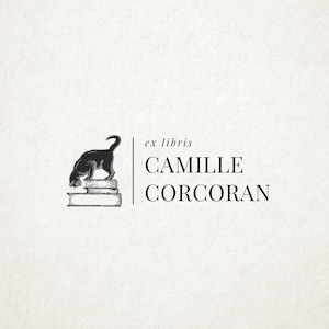 Custom Personalized Cat Book Lover Gift, Custom From the Library of / Ex Libris Book Stamp Custom Self-Inking Stamp, Gift for reader