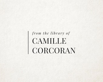 Library Stamp, Ex Libris, Book Stamp, Self Inking, From the Library Of Stamp, Book Lover Gift, Custom Library Stamp, Personalized Gift