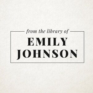 BOOK STAMP, LIBRARY Stamp, Custom Library Stamp, Teacher Stamp, Book Stamp Personalized, Personalized Stamp, From the Library Of Stamp