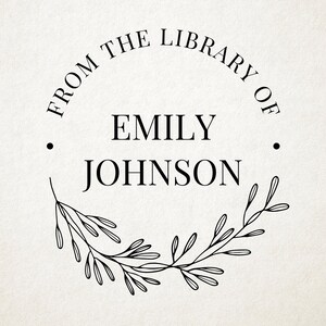 Custom Book Embosser, Library Stamp, Book Stamp, Self Inking, From the Library Of Stamp, Book Lover Gift,  Ex Libris Personalized Gift