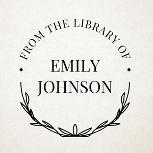 Custom Book Embosser, Library Stamp, Book Stamp, Self Inking, From the Library Of Stamp, Book Lover Gift,  Ex Libris Personalized Gift