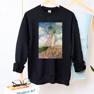 Monet Impression Portrait sweatshirt, Mother&#39;s Day pullover, aesthetic sweatshirt, art shirt, claude monet sweatshirt, monet pullover