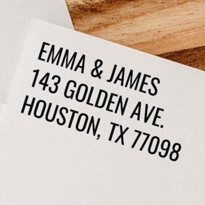 Custom return address stamp, Personalized Wedding Stamps, Save the date, Self inking stamper, Wood handle, Housewarming Gift, Family Stamp