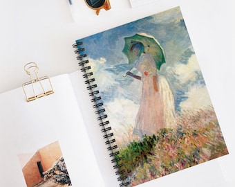 Art Spiral Notebook, Claude Monet Notebook, Impressionist Painting, Claude Monet, Painting Notebook, Fine Art Notebook, Artistic Notebook
