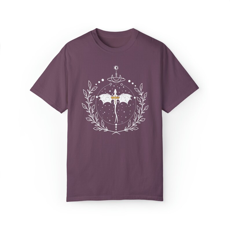Comfort Colors Celestial Dragons shirt, Fantasy Book Tee, Fantasy Reader Gift, Bookish Gift, Dragon Rider, Romance Reader Gift, Booktok Berry